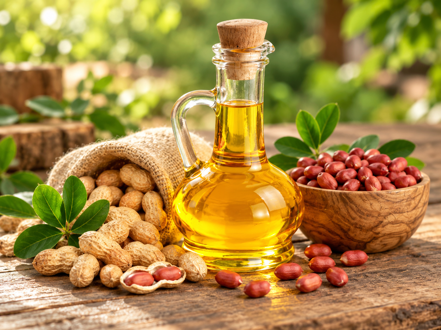 Cold-pressed groundnut oil