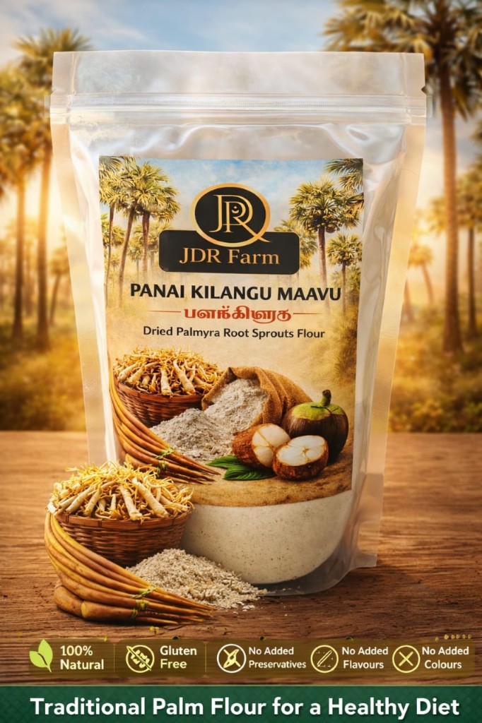 Panai Kilangu Maavu — Pana-kizhangu Powder (JDR Farm packaging)